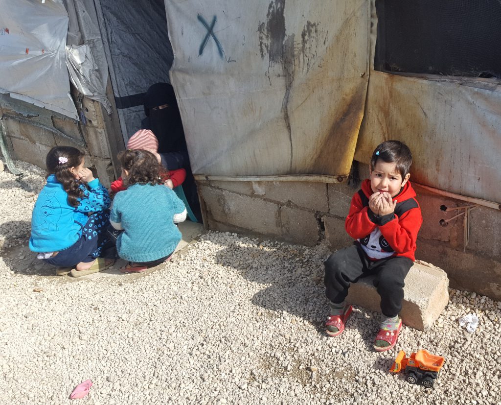 kinderen vluchtelingenkamp Libanon