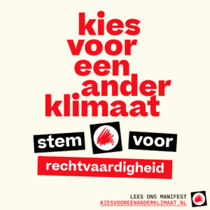 Kies voor een ander klimaat- manifest- stemmen- rechtvaardigheid- verkiezingen2023