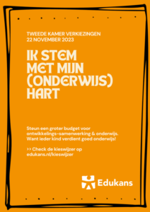 Poster-Edukans-stem-met-je-onderwijshart-Tweede-Kamer-Verkiezingen-2023
