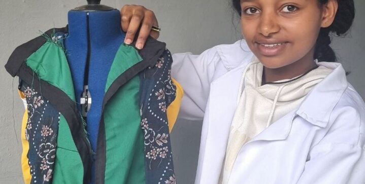 Van reststof naar toekomst: Samrawit wordt circulair modeontwerper in Ethiopië