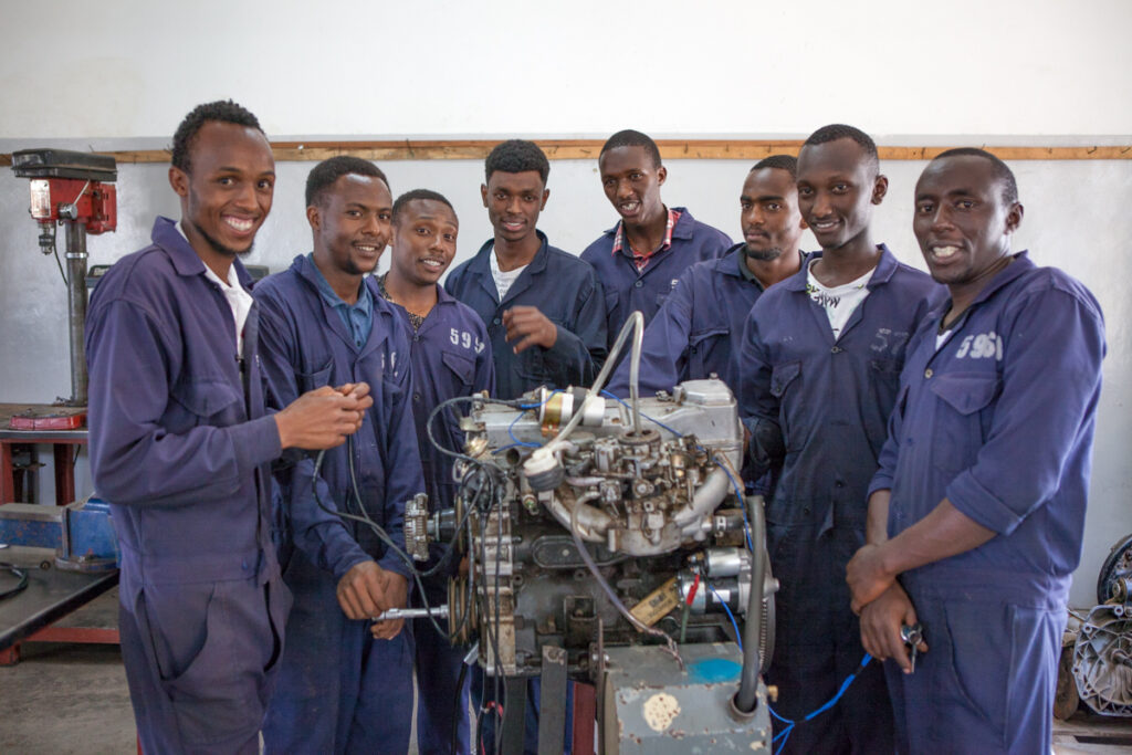 Studenten in Kenia